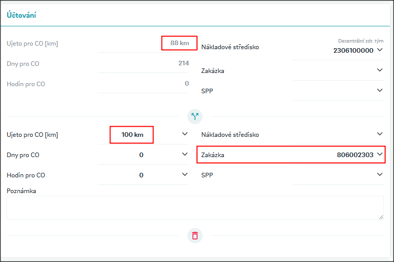 Vozidlo s jednou nádrží